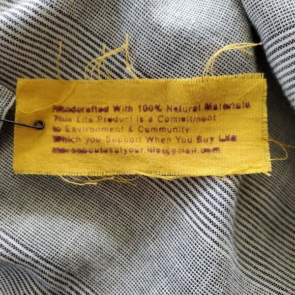 Lila Gray Lightweight Pullover Side Button Accent Mandarin Collar Top Size XS - Picture 6 of 6